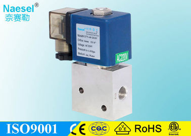 10 Bar 2 Port 3 Way Solenoid Valve 145 Psi Max Pressure 1 / 4 Thread Air Fluid